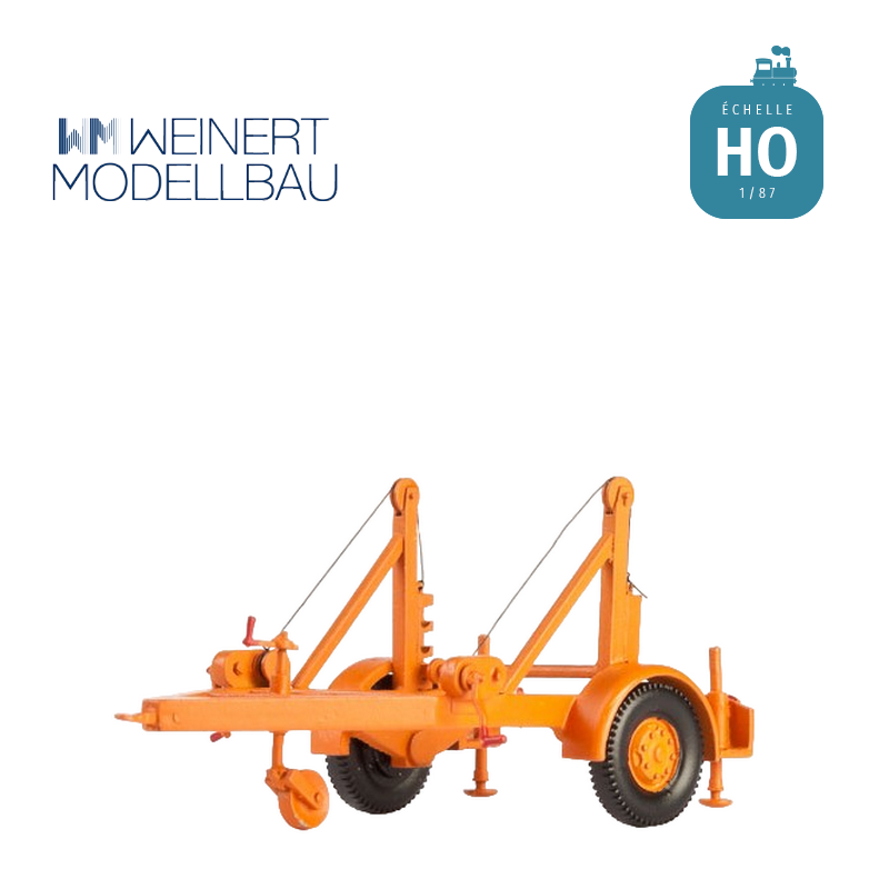 Remorque pour touret de câble HO Weinert 45013 - Maketis