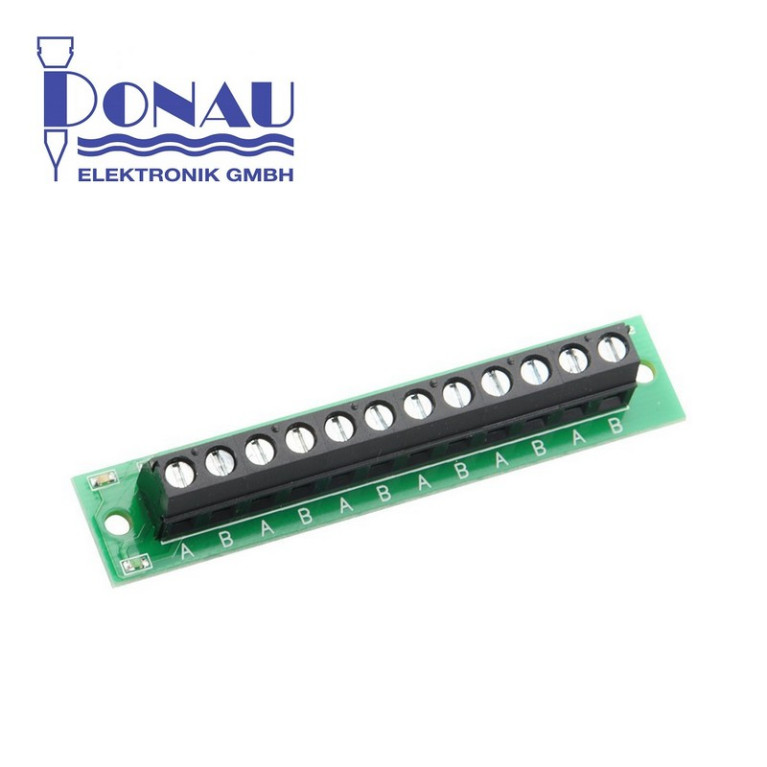 Bornier de distribution 2x6 bornes Type 2 Donau DM426 Bornier de distribution 2x6 bornes Type 2 Donau DM426