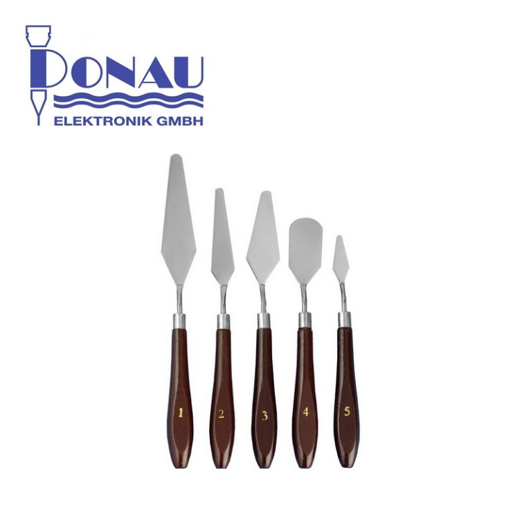 Set de 5 spatules d'artiste Donau 18795 - Maketis Set de 5 spatules d'artiste Donau 18795 - Maketis
