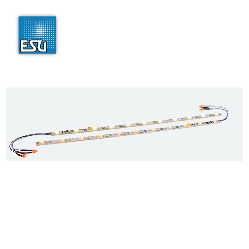 kit éclairage intérieur ESU 50709 11 Leds jaunes + 2 rouges fin de convoi et décodeur