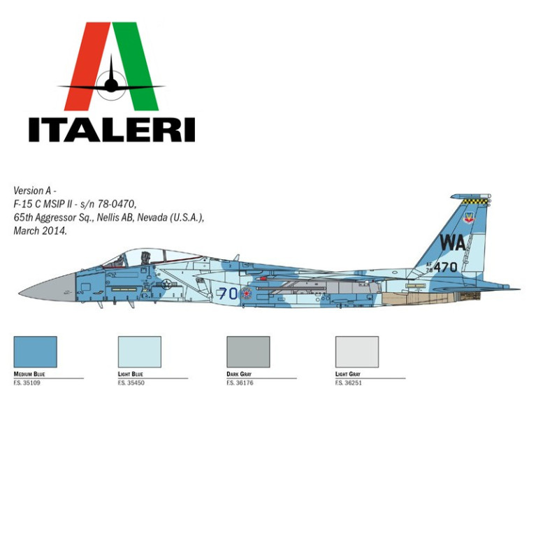 Avion F-15C Eagle 1/72 Italeri 1415 - Maketis Avion F-15C Eagle 1/72 Italeri 1415 - Maketis