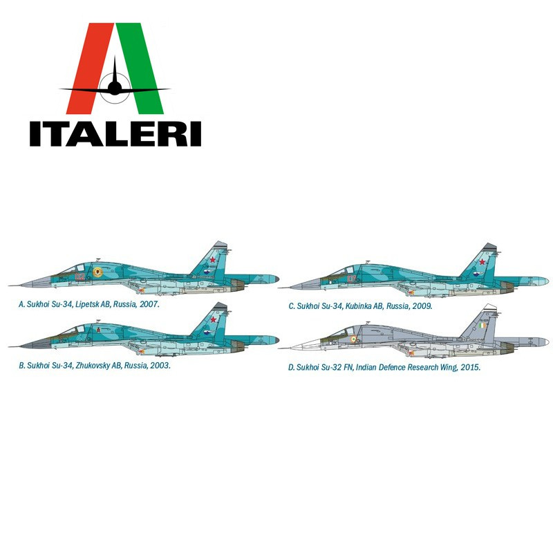 Avion Sukhoi SU-34/SU-32 FN 1/72 Italeri 1379