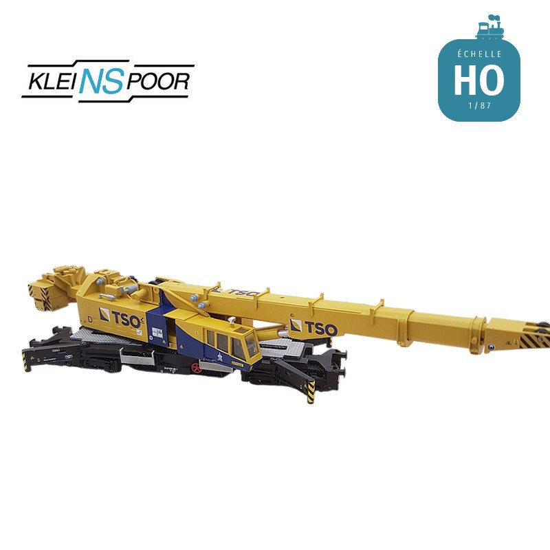 Grue ferroviaire Kirow KRC 1200 TSO HO en kit Kleinspoor KS830F - Maketis