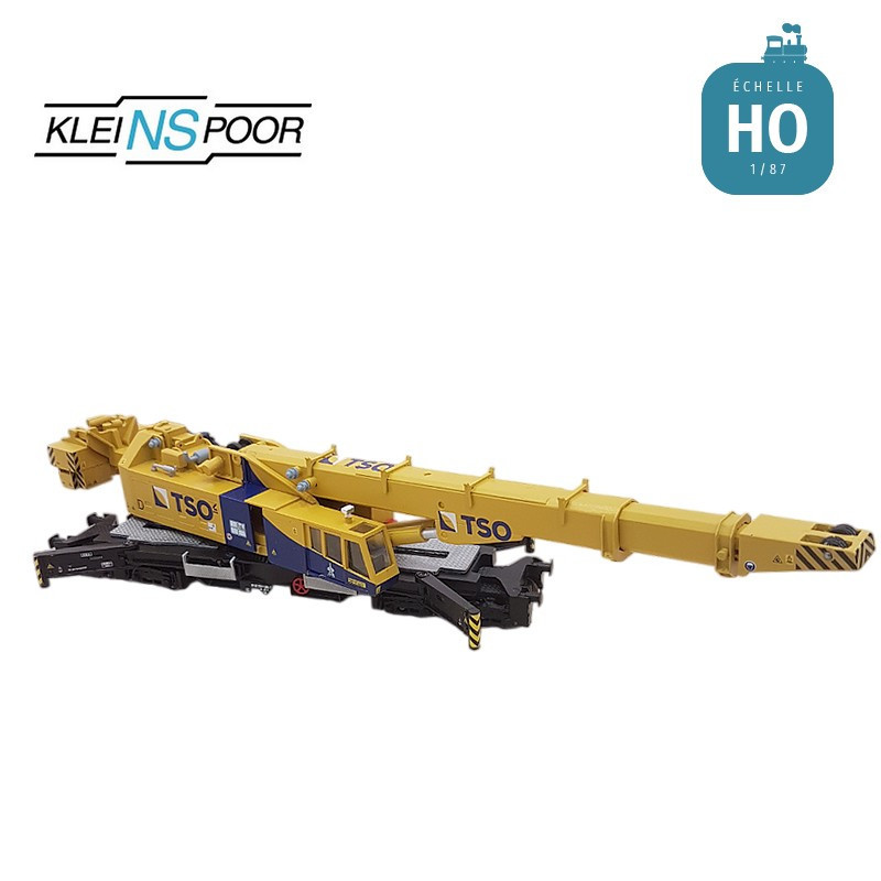 Grue ferroviaire Kirow KRC 1200 TSO HO en kit Kleinspoor KS830F - Maketis