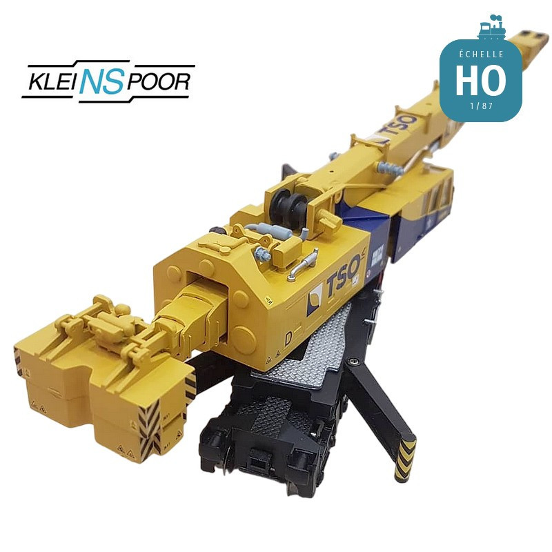 Grue ferroviaire Kirow KRC 1200 TSO HO en kit Kleinspoor KS830F - Maketis