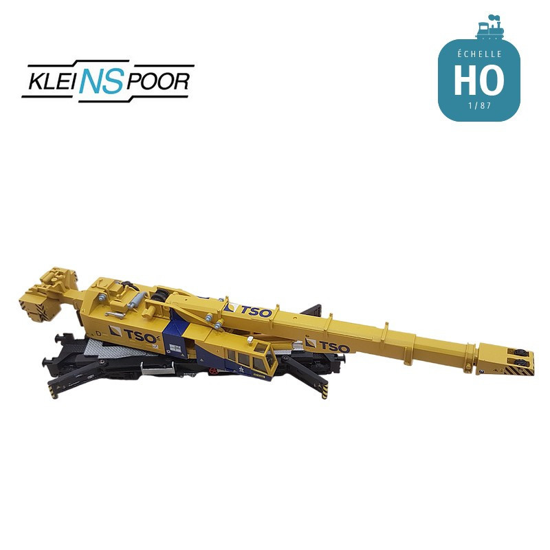 Grue ferroviaire Kirow KRC 1200 TSO HO en kit Kleinspoor KS830F - Maketis