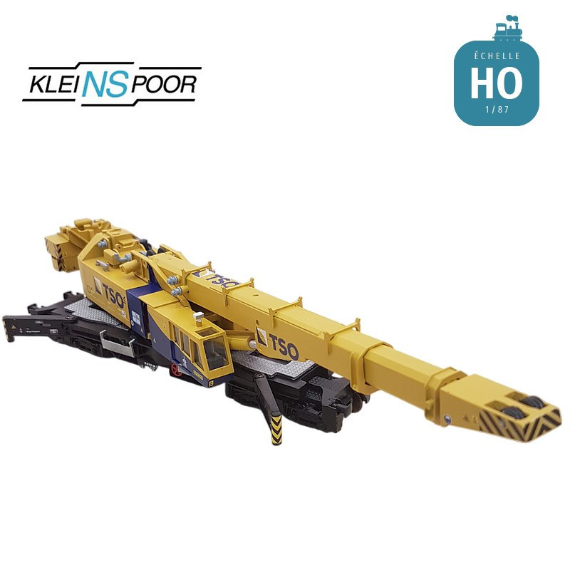 Grue ferroviaire Kirow KRC 1200 TSO HO en kit Kleinspoor KS830F - Maketis