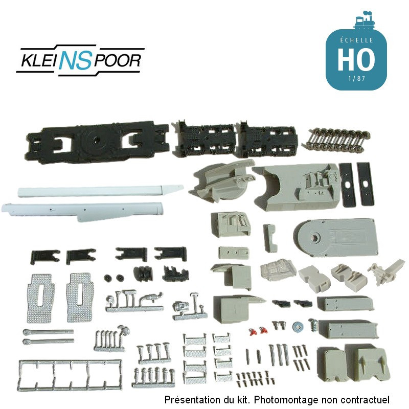 Grue ferroviaire Kirow KRC 1200 TSO HO en kit Kleinspoor KS830F - Maketis