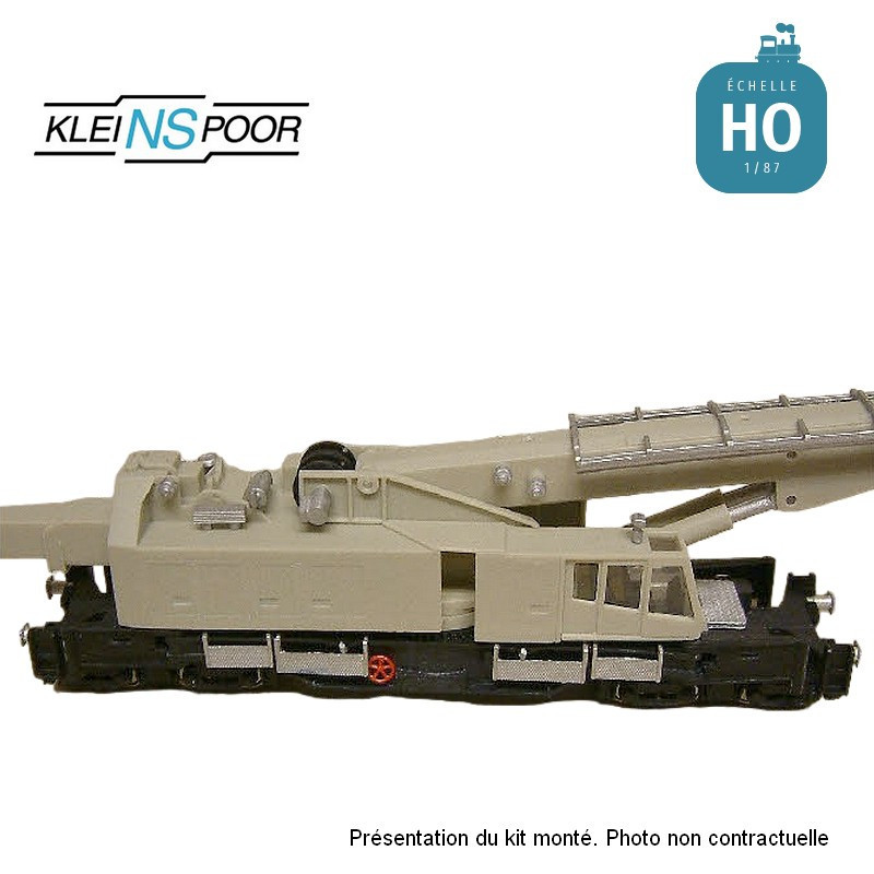 Grue ferroviaire Kirow KRC 1200 TSO HO en kit Kleinspoor KS830F - Maketis