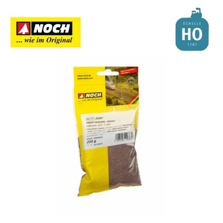 Ballast brun rouge 250g HO Noch 09367 - Maketis Ballast brun rouge 250g HO Noch 09367 - Maketis