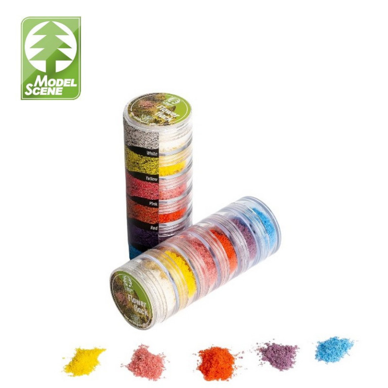 Set de flocons de fleurs (6 couleurs) Model Scene 000-95 Set de flocons de fleurs (6 couleurs) Model Scene 000-95