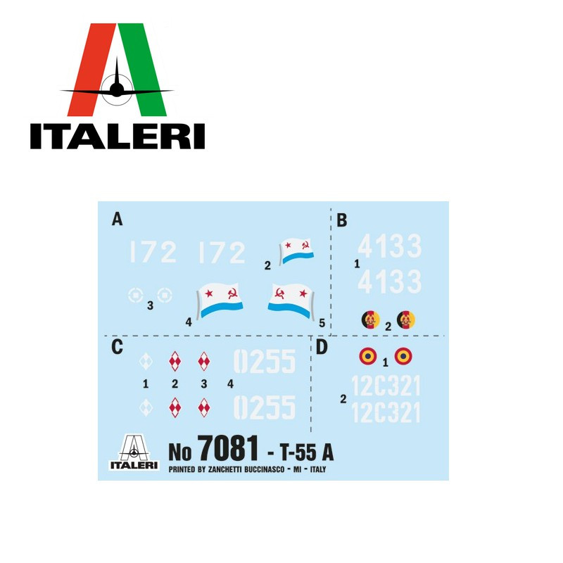 Char T-55 A 1/72 Italeri 7081