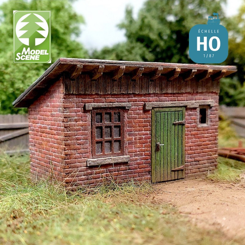Remise en briques HO Model Scene 98527