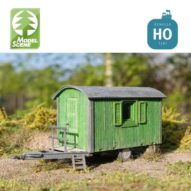 Veille cabane de chantier en bois HO Model Scene 98534 - Maketis