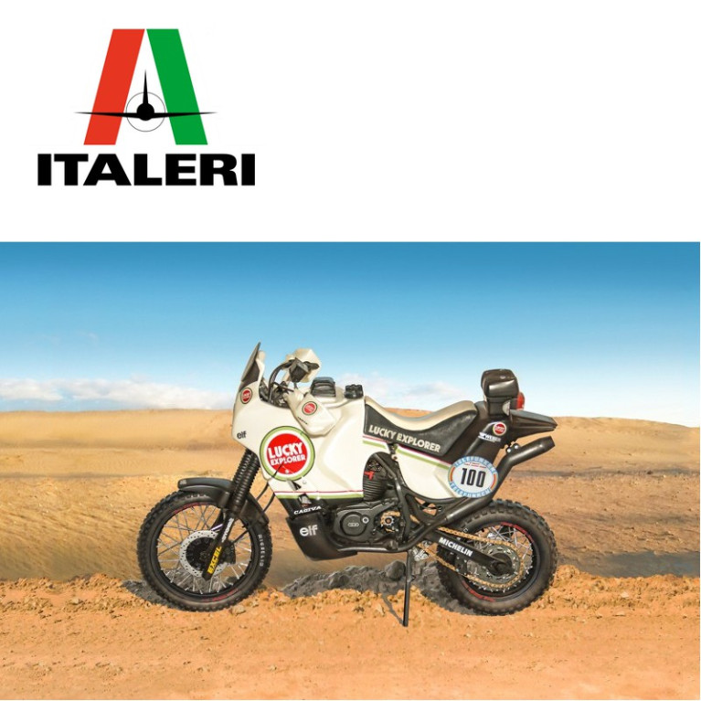 Moto Cagiva Elefant 850 Paris Dakar 1987 1/9 Italeri 4643 - Maketis Moto Cagiva Elefant 850 Paris Dakar 1987 1/9 Italeri 4643 - Maketis