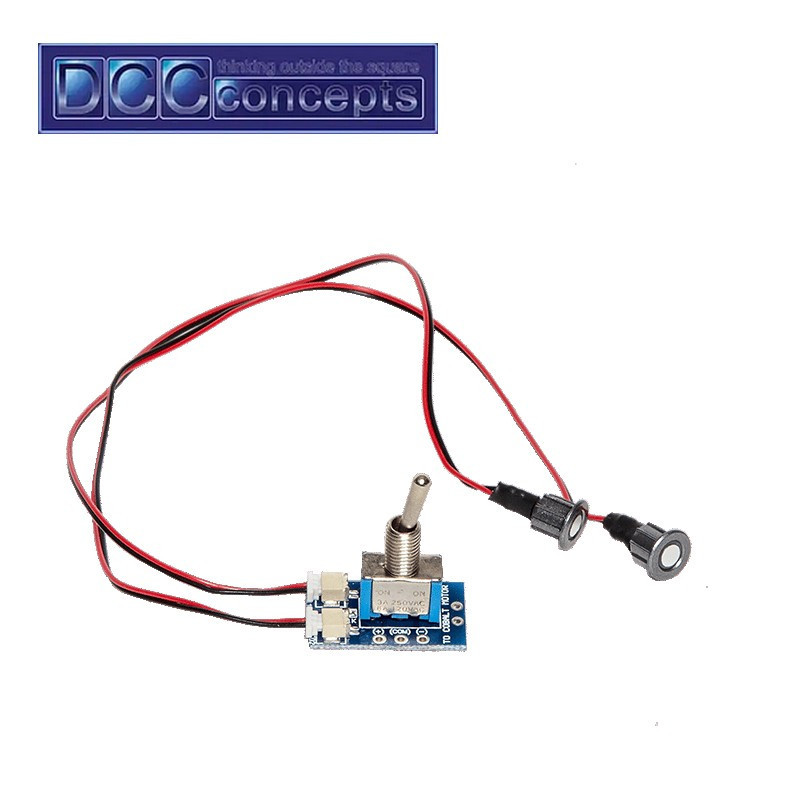 Set 6 interrupteurs avec Leds (Rouge et Vert) pour moteur Cobalt iP Analog et Omega DCCconcepts DCP-CBSDC - Maketis