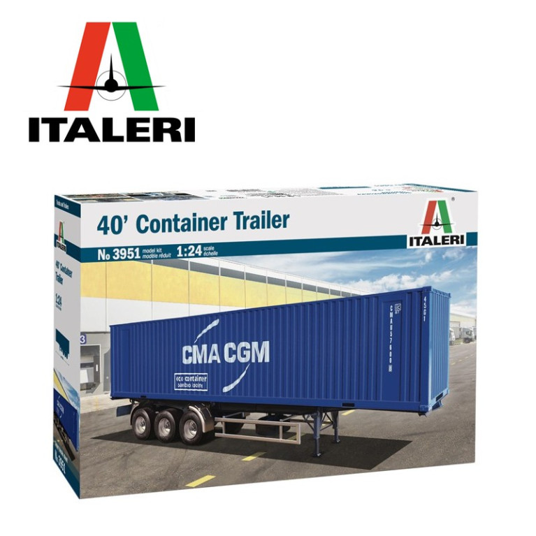 Semi-remorque avec container 40' 1/24 Italeri 3951 - Maketis