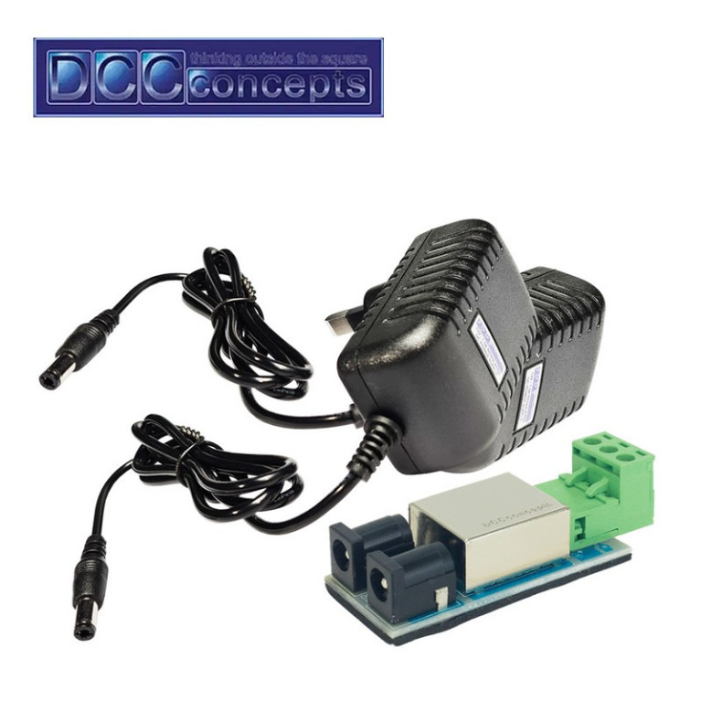 Set d'alimentation double 2x12v 1.5A CC et connecteur DCCconcepts DCP-SPS12 - Maketis Set d'alimentation double 2x12v 1.5A CC et connecteur DCCconcepts DCP-SPS12 - Maketis