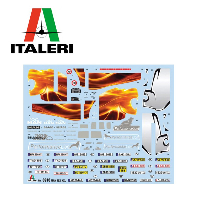 Camion MAN TGX XXL D38 1/24 Italeri 3916 - Maketis Camion MAN TGX XXL D38 1/24 Italeri 3916 - Maketis