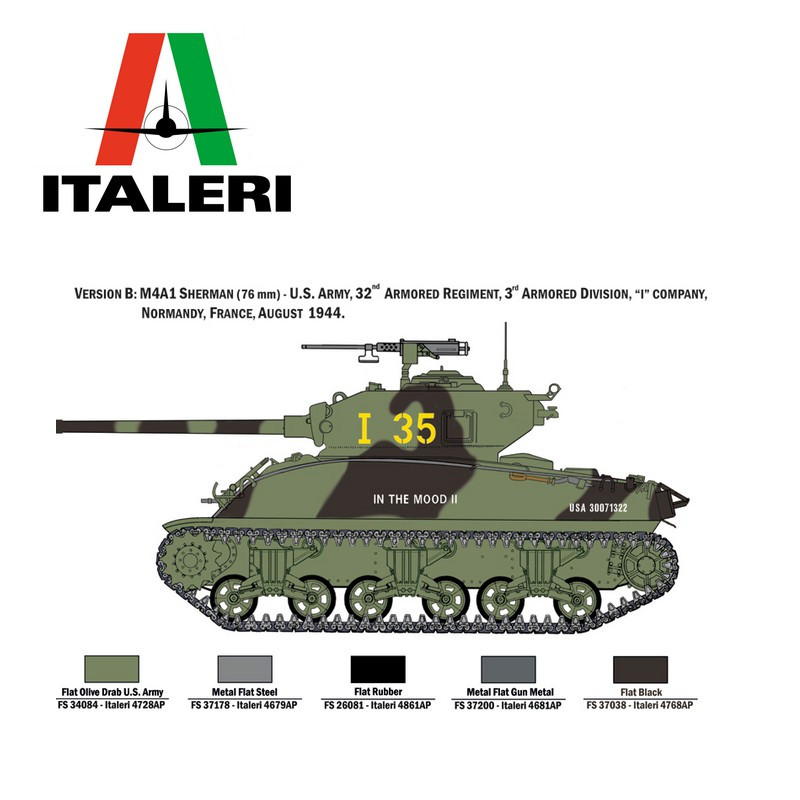 Char M4A1 SHERMAN et infanterie 1/35 Italeri 6568 - Maketis