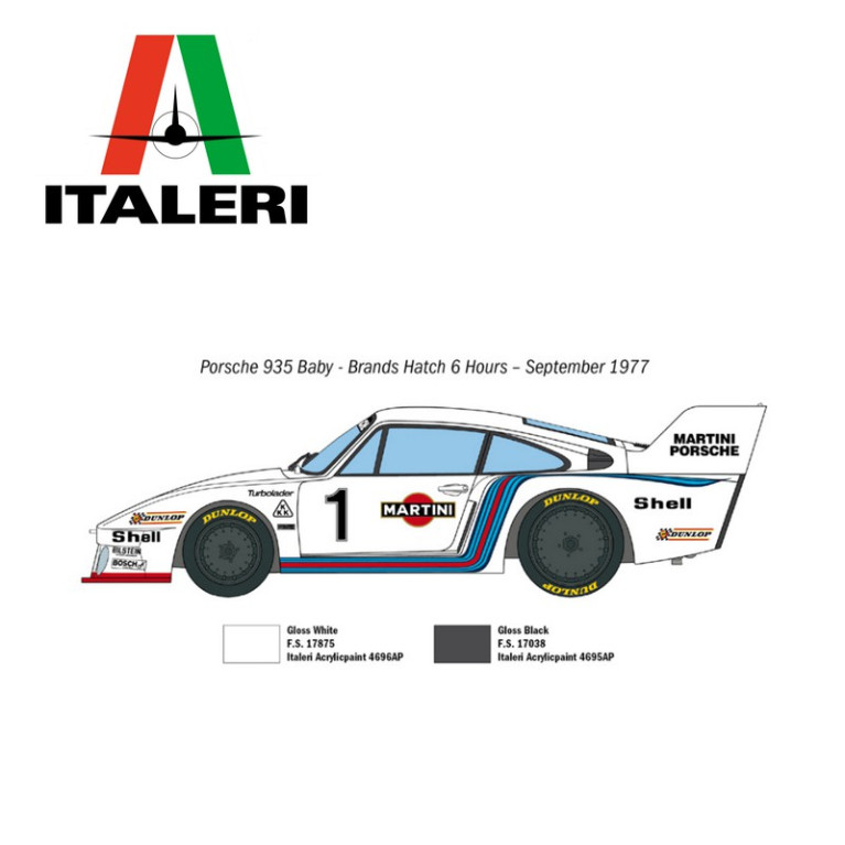 Voiture PORSCHE 935 BABY 1/24 Italeri 3639 - Maketis Voiture PORSCHE 935 BABY 1/24 Italeri 3639 - Maketis