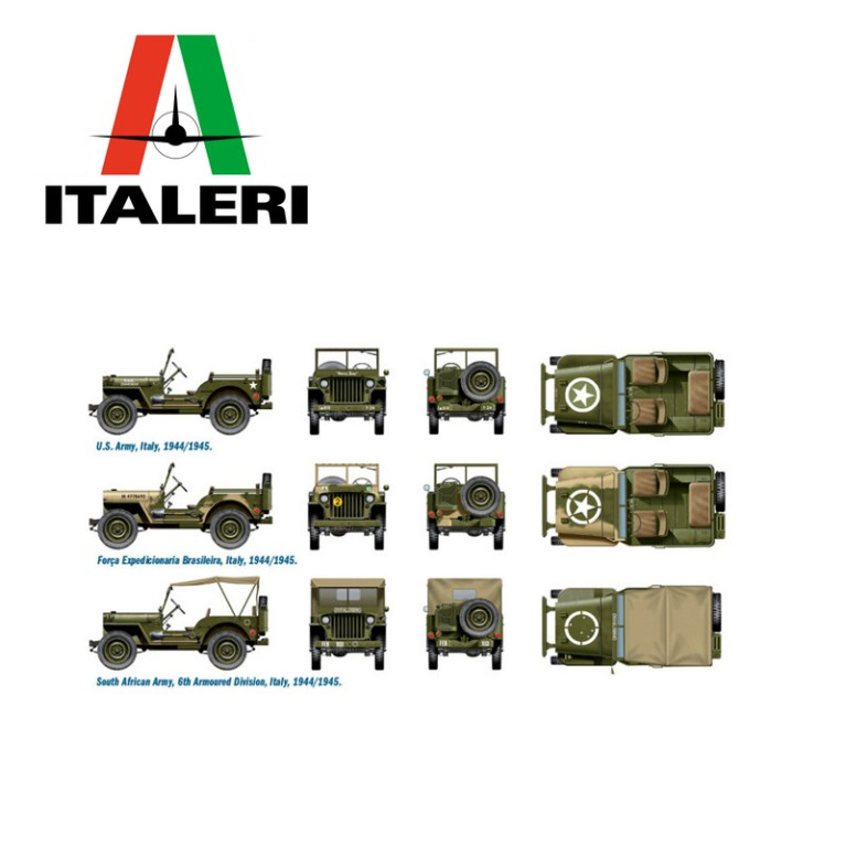 Véhicule militaire Jeep Willis 4x4 1/72 ITALERI 7506 Véhicule militaire Jeep Willis 4x4 1/72 ITALERI 7506