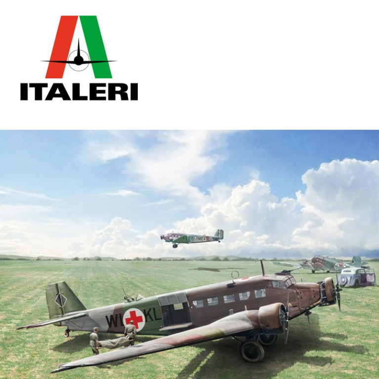 Avion de transport allemand Junkers JU-52/3 M 1/72 Italeri 0102 - Maketis Avion de transport allemand Junkers JU-52/3 M 1/72 Italeri 0102 - Maketis