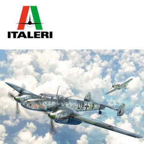 Avion bombardier Messerschmitt Bf 110 C Zerstörer WWII 1/72 Italeri 0049 - Maketis