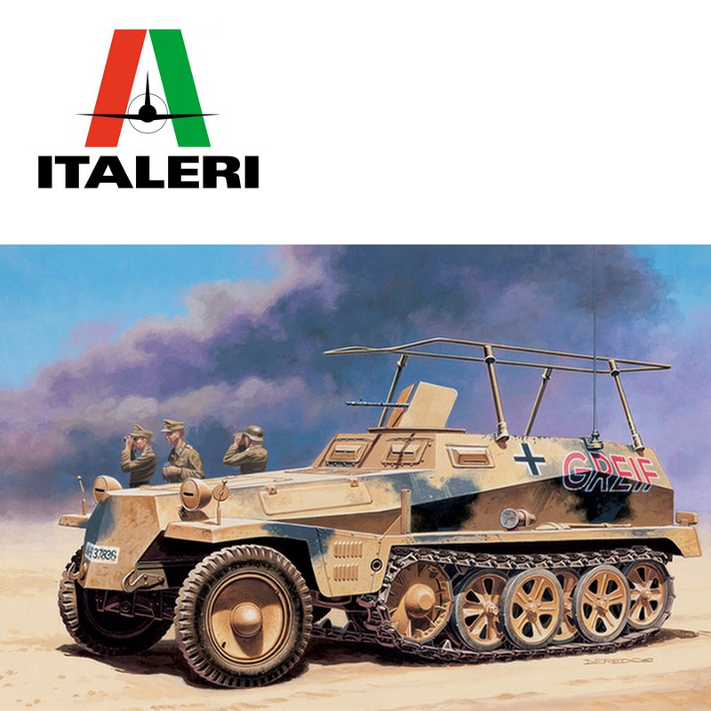 Semi-chenillé blindé léger Sd.KFZ 250/3 1/72 Italeri 7034-Maketis