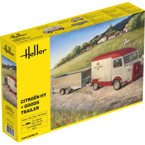 Citroën HY + remorque 1/24 Heller 50331 - Maketis
