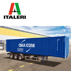 Semi-remorque avec container 40' 1/24 Italeri 3951 - Maketis