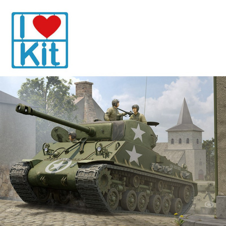 Char américain Sherman M4A3E8 WWII 1/16 I LOVE KIT 61615-Maketis Char américain Sherman M4A3E8 WWII 1/16 I LOVE KIT 61615-Maketis