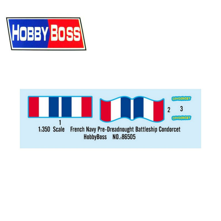Cuirassé de la marine française Condorcet 1/35 Hobby Boss 86505-Maketis Cuirassé de la marine française Condorcet 1/35 Hobby Boss 86505-Maketis