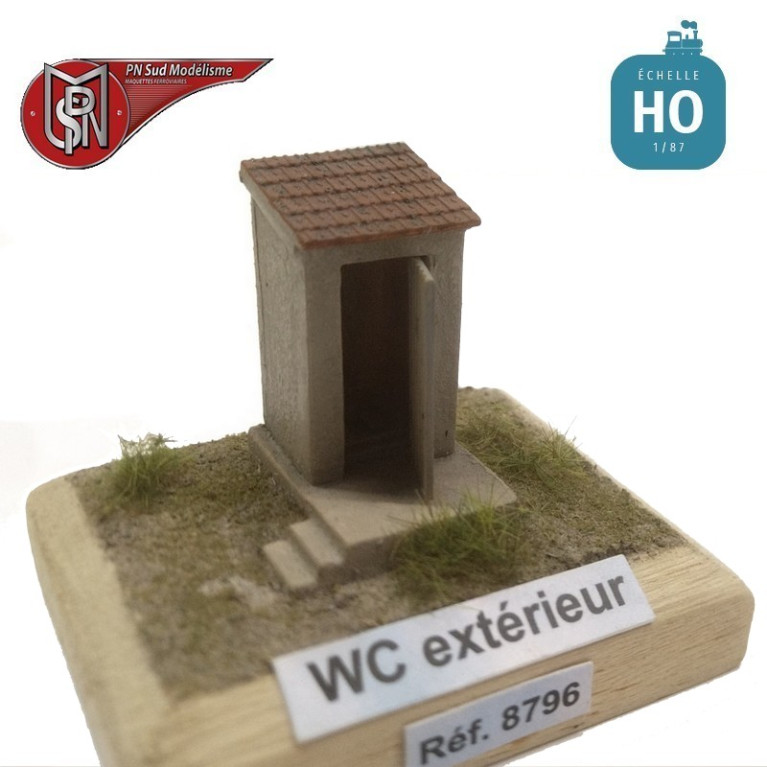 WC extérieur pour bâtiment HO PN Sud Modélisme 8796 - Maketis WC extérieur pour bâtiment HO PN Sud Modélisme 8796 - Maketis