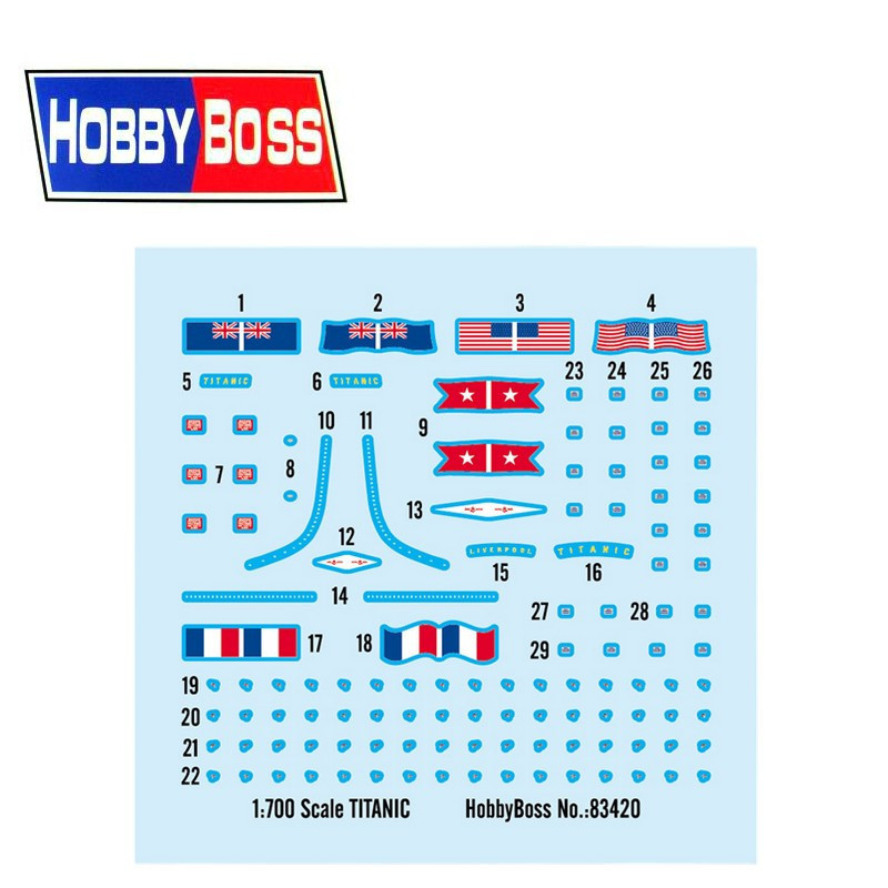 Maquette paquebot Titanic 1/700 Hobby Boss 83420 - Maketis