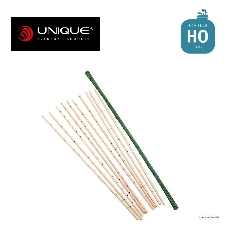 Kit de base pour arbres Epicéa 10 pcs 23-25cm HO (à assembler) Unique Scenery 81-1020-04