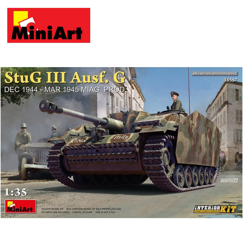 Char Allemand StuG III Ausf. G DEC 1944-MAR 1945 Interior Kit WWII 1/35 MiniArt 35357 - Maketis