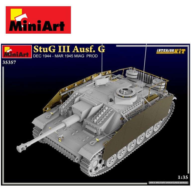 Char Allemand StuG III Ausf. G DEC 1944-MAR 1945 Interior Kit WWII 1/35 MiniArt 35357 - Maketis Char Allemand StuG III Ausf. G DEC 1944-MAR 1945 Interior Kit WWII 1/35 MiniArt 35357 - Maketis