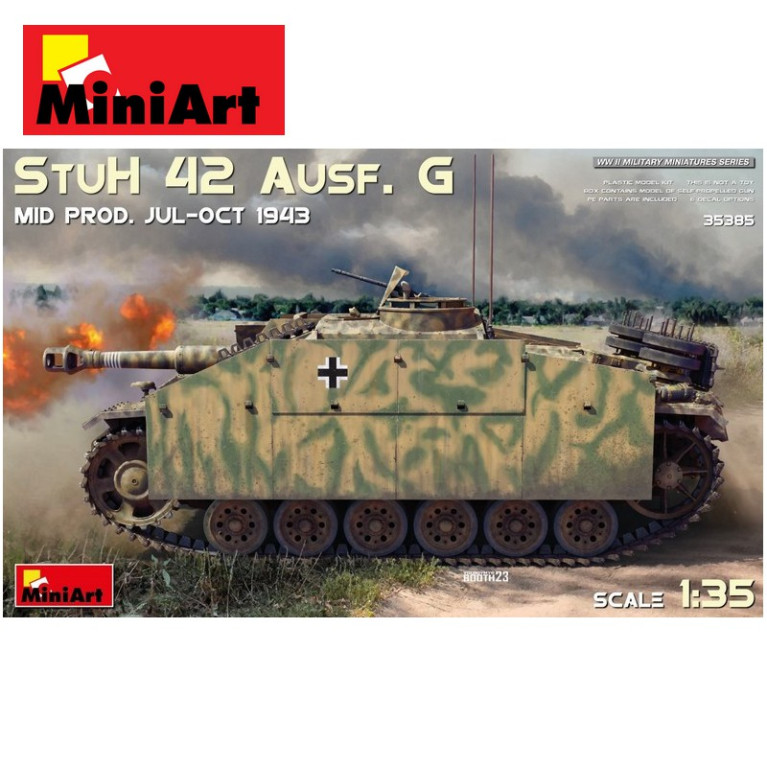 Char Allemand StuH 42 Ausf. G MID PROD. JUL-OCT 1943 WWII 1/35 MiniArt 35385 - Maketis Char Allemand StuH 42 Ausf. G MID PROD. JUL-OCT 1943 WWII 1/35 MiniArt 35385 - Maketis