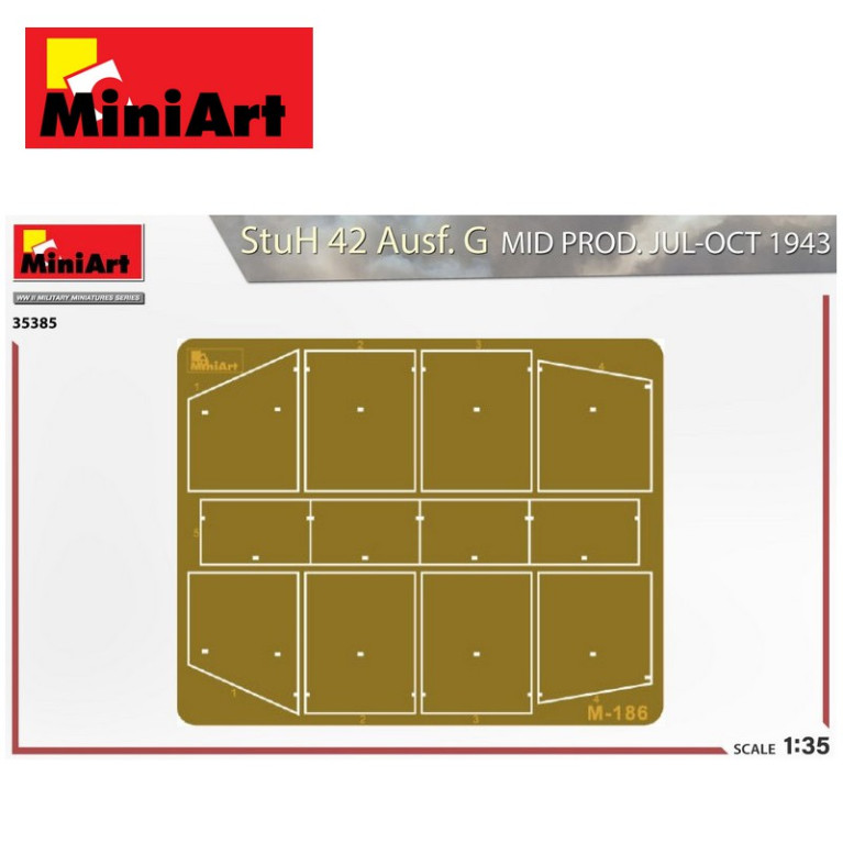 Char Allemand StuH 42 Ausf. G MID PROD. JUL-OCT 1943 WWII 1/35 MiniArt 35385 - Maketis Char Allemand StuH 42 Ausf. G MID PROD. JUL-OCT 1943 WWII 1/35 MiniArt 35385 - Maketis