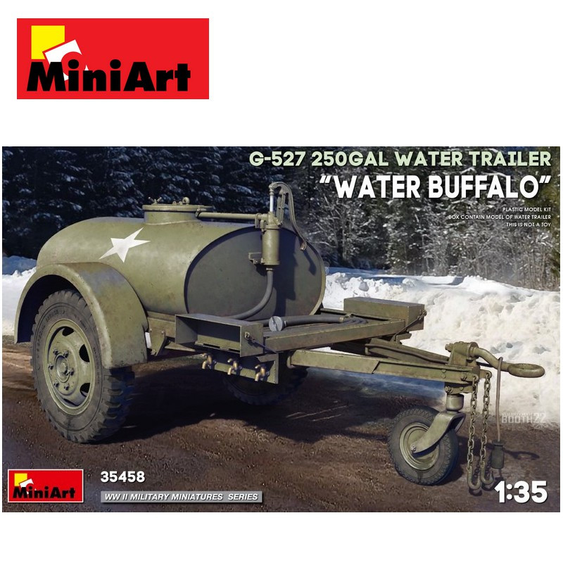 Remorque citerne d'eau US ARMY G-527 250GAL "WATER BUFFALO"  1/35 MiniArt 35458 - Maketis