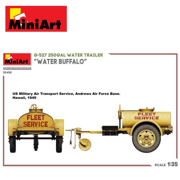 Remorque citerne d'eau US ARMY G-527 250GAL "WATER BUFFALO" 1/35 MiniArt 35458 - Maketis Remorque citerne d'eau US ARMY G-527 250GAL "WATER BUFFALO" 1/35 MiniArt 35458 - Maketis