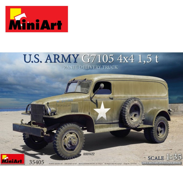 Camion militaire de livraison US ARMY G7105 4x4 1,5 t WWII 1/35 MiniArt 35405 - Maketis Camion militaire de livraison US ARMY G7105 4x4 1,5 t WWII 1/35 MiniArt 35405 - Maketis