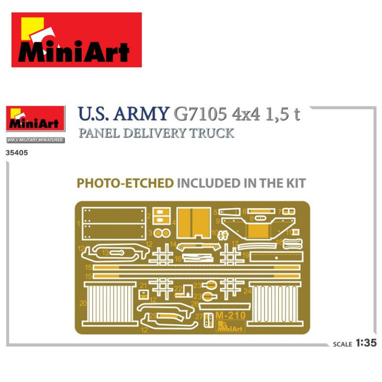 Camion militaire de livraison US ARMY G7105 4x4 1,5 t WWII 1/35 MiniArt 35405 - Maketis Camion militaire de livraison US ARMY G7105 4x4 1,5 t WWII 1/35 MiniArt 35405 - Maketis