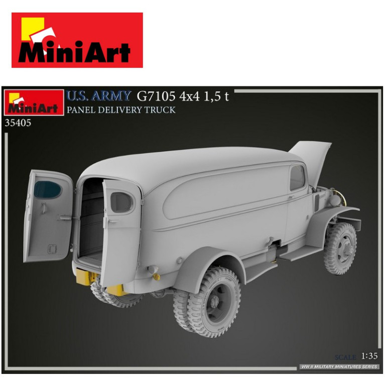 Camion militaire de livraison US ARMY G7105 4x4 1,5 t WWII 1/35 MiniArt 35405 - Maketis Camion militaire de livraison US ARMY G7105 4x4 1,5 t WWII 1/35 MiniArt 35405 - Maketis