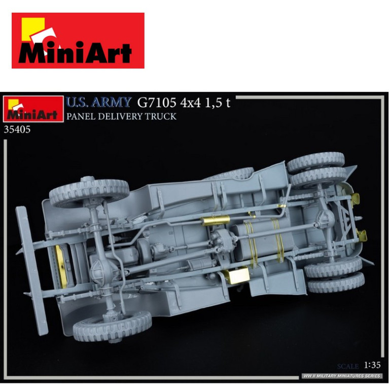 Camion militaire de livraison US ARMY G7105 4x4 1,5 t WWII 1/35 MiniArt 35405 - Maketis Camion militaire de livraison US ARMY G7105 4x4 1,5 t WWII 1/35 MiniArt 35405 - Maketis
