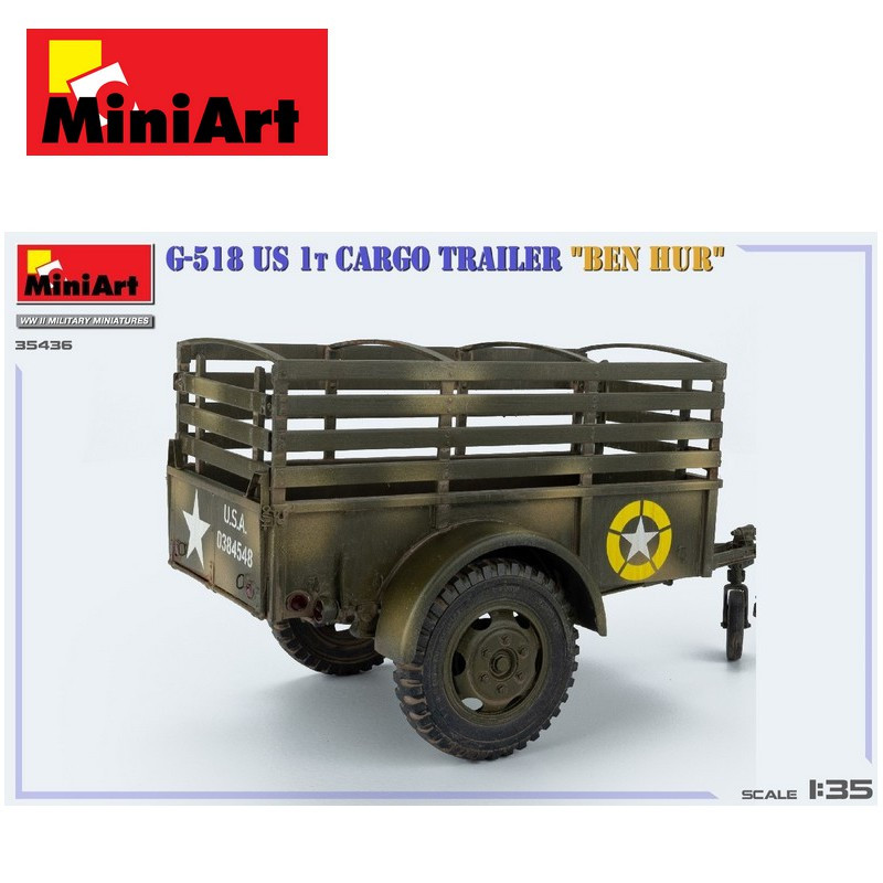 Remorque militaire G-518 US 1t "BEN HUR" WWII 1/35 MiniArt 35436 - Maketis