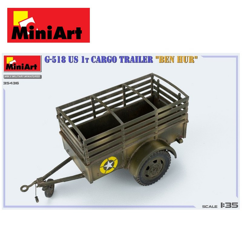 Remorque militaire G-518 US 1t "BEN HUR" WWII 1/35 MiniArt 35436 - Maketis