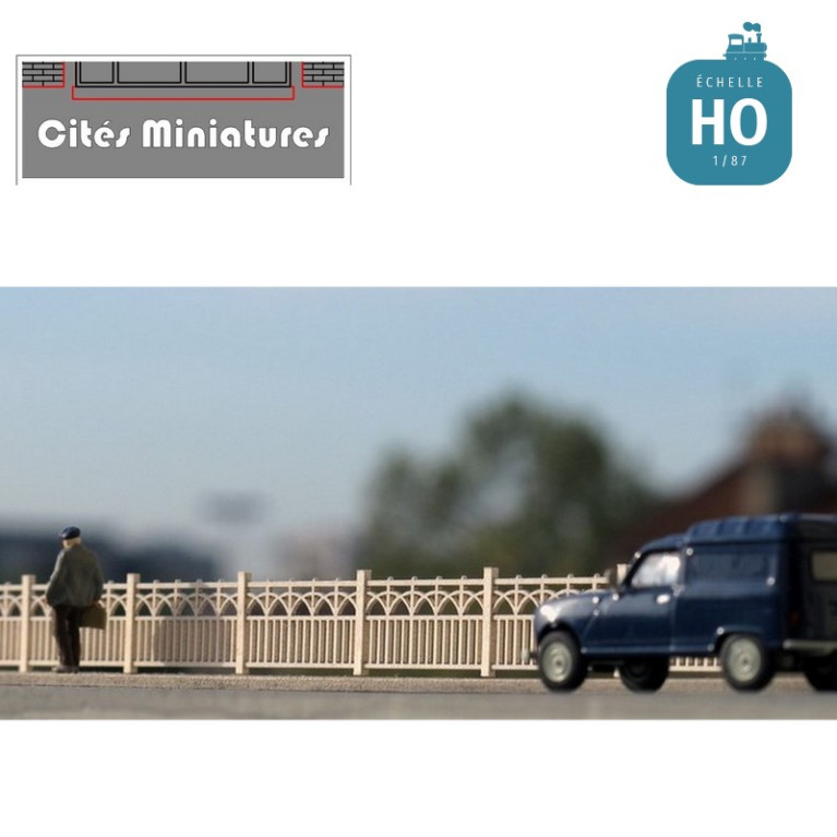 Barrière béton PO - Echelle HO CMED-050-3-HO - Maketis Barrière béton PO - Echelle HO CMED-050-3-HO - Maketis