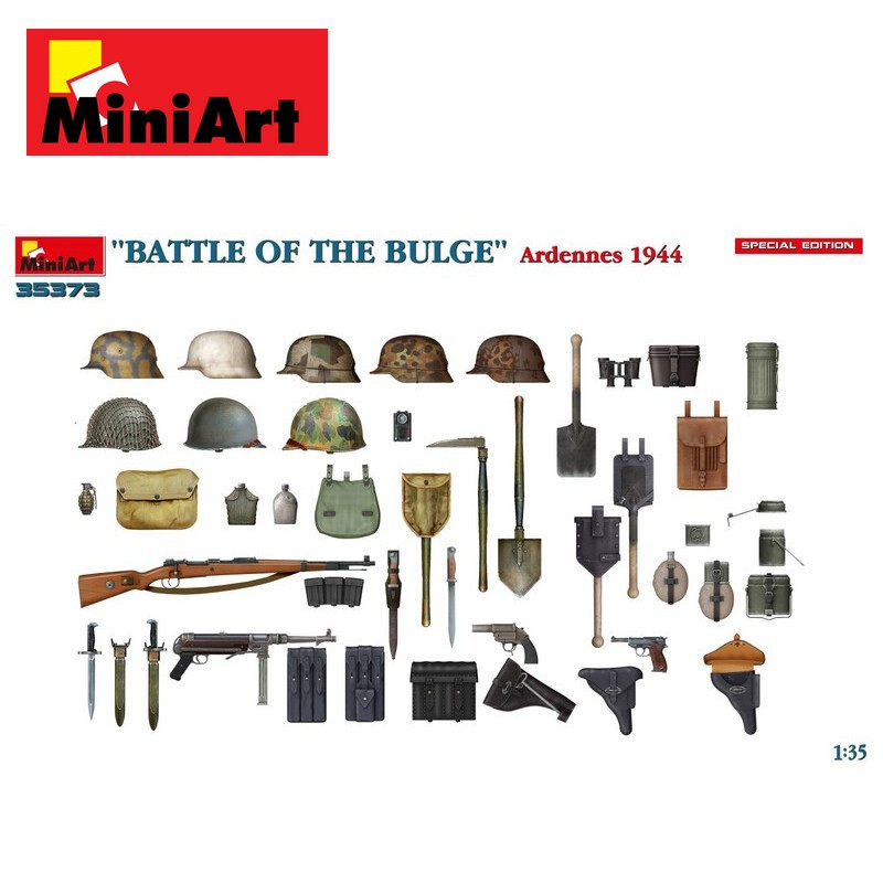 "BATTLE OF THE BULGE" Ardennes 1944 5 figurines Edition spéciale 1/35 MiniArt 35373 - Maketis